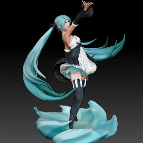STL file Hatsune Miku ・Template to download and .